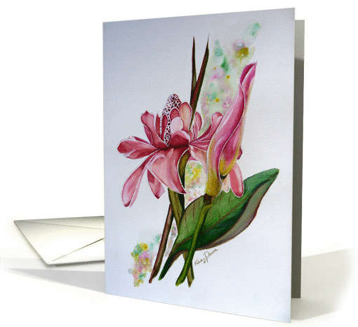TORCH GINGER card (75116)