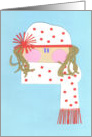 winter scarf card