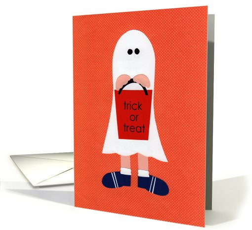trick or treat ghost card (676353)