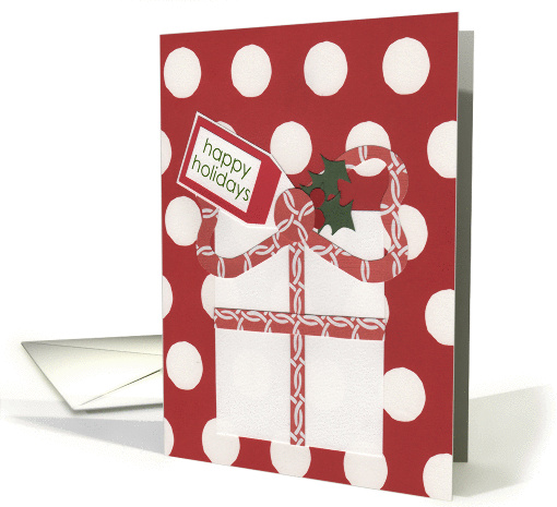 happy holidays present card (884688)