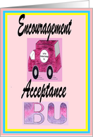 Encouragement & Acceptance garbage truck card