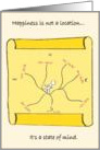 Location of happiness card