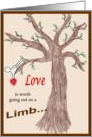 Love on a limb card