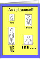 Accept yourself card