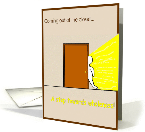 Coming out of the closet card (76228)