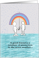 Rainbow of protection card