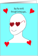 Loving eyes card