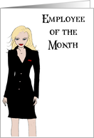 Employee of the month card