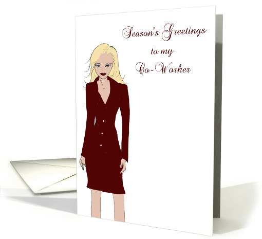 Season's Greetings to my Co-Worker card (107753)