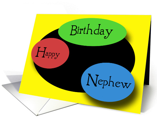Happy Birthday Nephew card (132708)