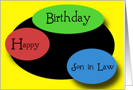 Happy Birthday Son in Law card