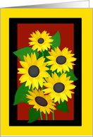 Sunflowers card