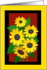 Sunflowers card