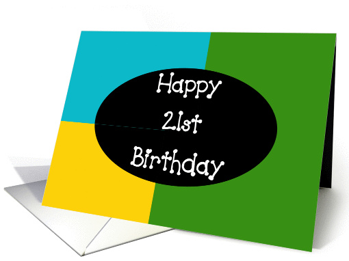 Happy 21st Birthday card (132756)