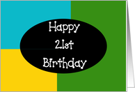Happy 21st Birthday card