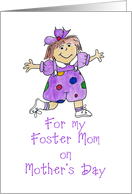 For My Foster Mother on Mother’s Day card