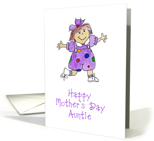 For My Auntie on Mother's Day card (177463)