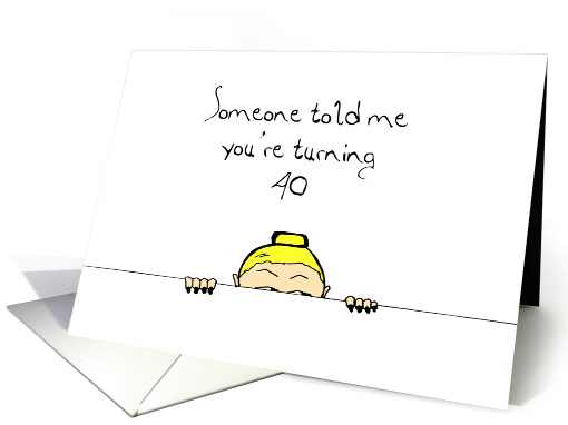 Turning 40 card (180220)