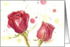 Red Roses card