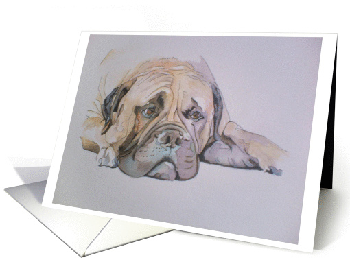 Bull Mastiff card (75428)