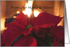 From Our House to Yours (Poinsettia) card