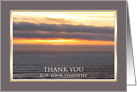 Sunset Sympathy Thank You Card