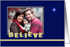 Religious Christmas Photo Cards -- Believe card