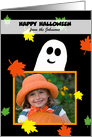 Halloween Photo Card -- Ghostly Fun on Black card