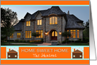 Moving Photo Announcement Card -- Home Sweet Home with Cute Houses card