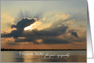 Sympathy Thank You Card -- Sunset card