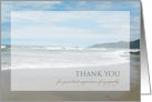 Sympathy Thank You Card -- Beach card