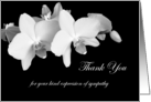 Sympathy Thank You Card -- Orchids card