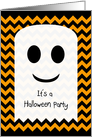 Ghost Halloween Party Invitation card