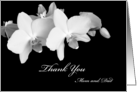 Wedding Thank You Card for Parents -- Orchids card