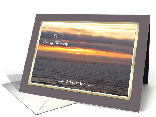 Sympathy Thank You Sunset over Water card (1048911)
