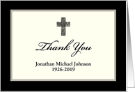 Custom Sympathy Thank You Cross card