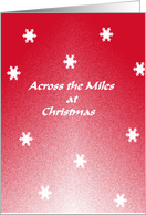 Across the Miles at Christmas card