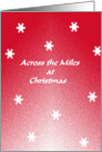 Across the Miles at Christmas card