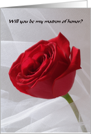 Will you be my matron of honor? card