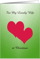 Two Hearts at Christmas for my Wife -- Apart at Christmas card