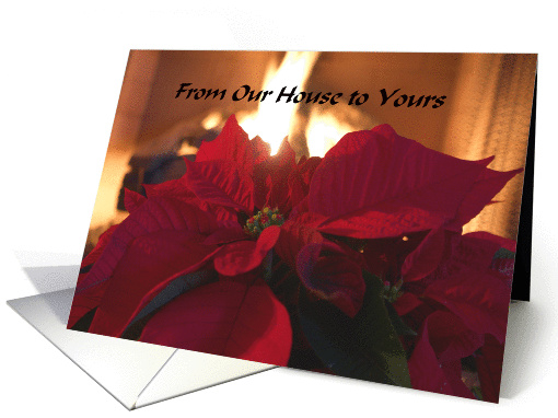From Our House to Yours (Poinsettia) card (112336)