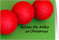 Across the Miles at Christmas card