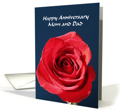 A Rose for Mom and Dad card (116155)