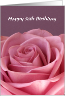 56th Birthday Card -- Rose card