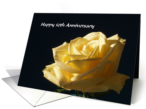 50th Anniversary Card -- Rose card (117415)