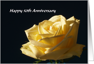 50th Anniversary Card -- Rose card