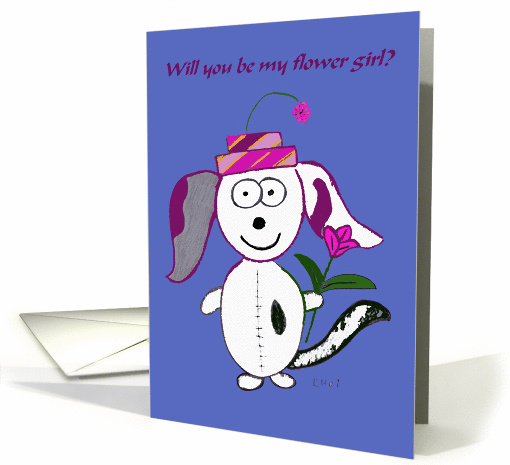 Flower Girl Card -- The Dog card (126473)