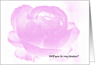 Hostess Card -- The Rose card