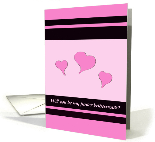 Will you be my junior bridesmaid? card (133016)