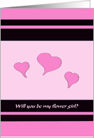 Will you be my flower girl? card